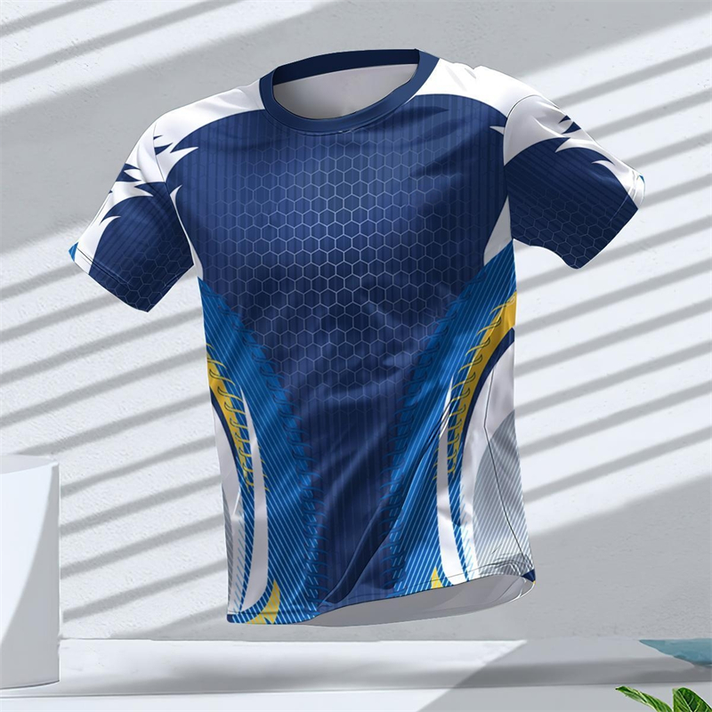 Table Tennis Shorts - Camisetas Esportivas com Estampa Geométrica 3D,