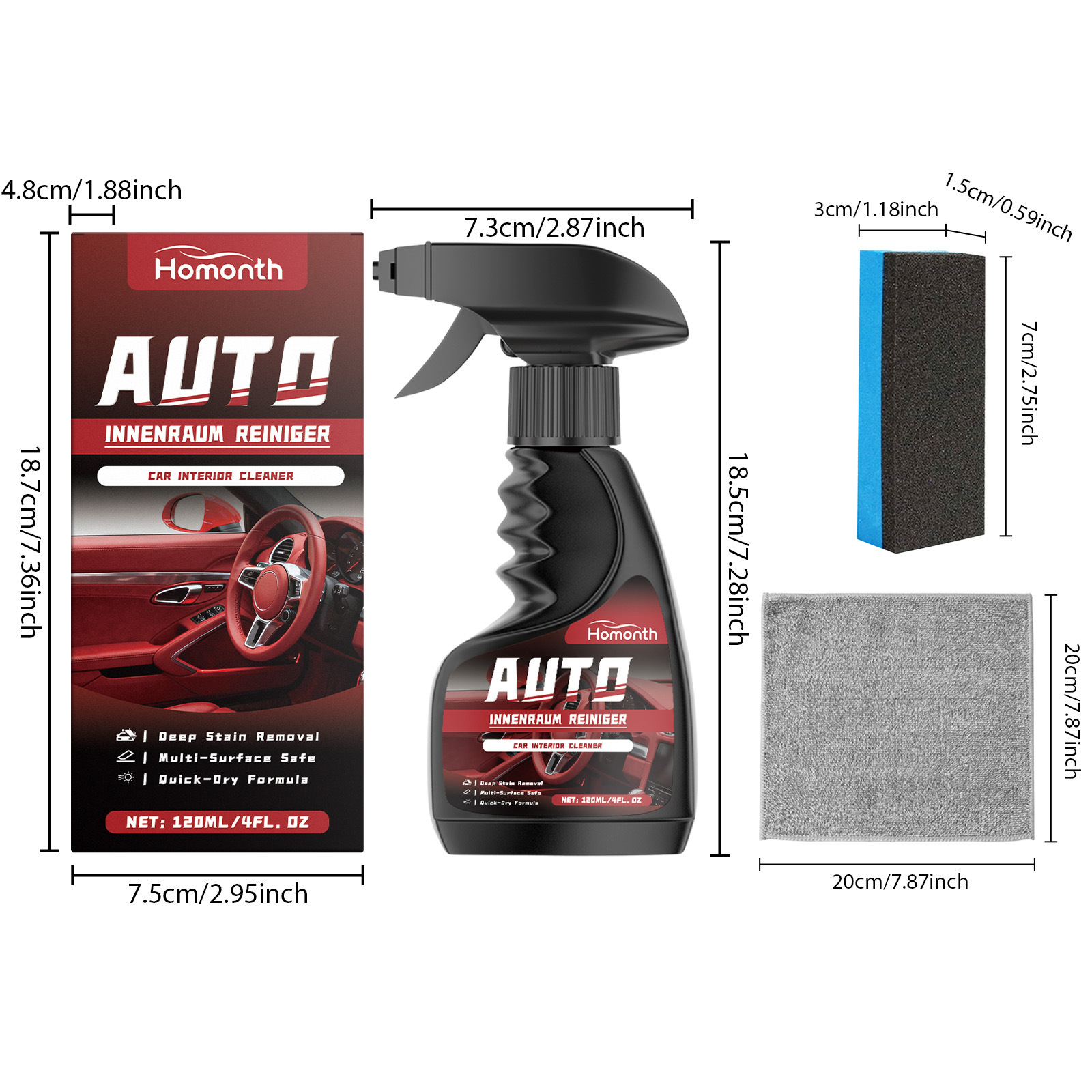 Kit de Limpeza de Espuma para  - Rubber Cleaner Foam avaliação e preço