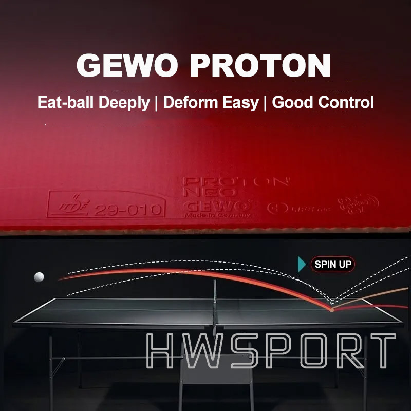 GEWO-PROTON NEO Borracha De Tê - Table Tennis Germany avaliação e preço